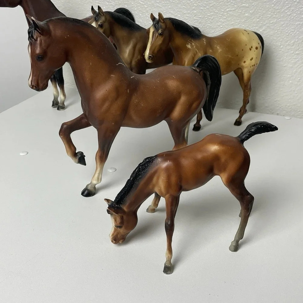 Vintage BREYER Horses Toy Model Figures Mixed LOT of 12 Various Sizes